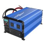 PowerBright 4000 Watts Power Inverter 12V DC to 120V AC Converter for RV, Truck, Off-Grid Inverter, Modified Sine Wave Car Inverter, Dual 110V AC Outlets-Installation Kit Included