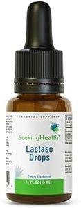 Seeking Health Lactase Drops - Liquid Supplement with Lactase Enzyme for Dairy Intolerance Support - Intolerance Support for Digestion - Lactase Enzyme Supplement - 0.50 oz, 52 Servings