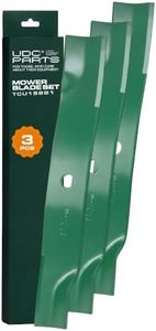 UDC Parts TCU15881 High Lift Blades Replacement for John Deere 60 Inch UC15158 Ztrak Z915E Z994R Z955R Z955R Z965M EZtrak Z665 X710 X730 X738 X739 X744 X748 X749 Quik-trak Q820M Q850M Q850R / 3 Pack