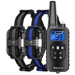 Dog Training Electric Collar with Remote Waterproof 2600ft LED Light Shock Beep Vibration(for 2 Dogs)