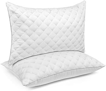 1Bed Pillows for Sleeping 2 Pack Queen Size 20 x 30 Inches, Hypoallergenic Pillow for Side and Back Sleeper, Soft Hotel Collection Gel Pillows Set of 2, Down Alternative Cooling Pillow