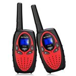 Retevis RT628 Walkie Talkies for Kids, Long Range VOX Keylock Children Toy Gifts for Birthday and Holiday, Easy to Use for Camping Hiking and Adventure (1 Pair, Red)