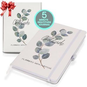 Planners with Purpose Gratitude Journal for Women – 5 Minute Journal for Happiness, Positivity, Affirmation, Inspirational, Manifestation, & Self Care – Undated Planner Guided with Prompts Daily 2025