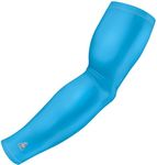 Blue Arm Sleeve For Compression - Great For Sports, Basketball, Baseball, Football, Softball, Running, Volleyball, Bowling, Gaming, General Use - UV Sun Protection - Tattoo Cover - 1 Single Sleeve