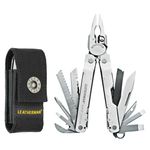 Leatherman Super Tool 300 - DIY multi-tool made in the USA with all locking blades and tools in stainless steel with a black nylon holster