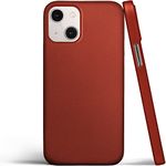 totallee Thin iPhone 13 Mini Case, Thinnest Cover Ultra Slim Minimal - for Apple iPhone 13 Mini (2021) (Red)