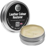 Scratch Doctor Leather Colour Restorer Recolouring Balm Repair Treatment for Faded & Worn Absorbent Leather Furniture, Sofas, Chairs (Cream, 50ml)