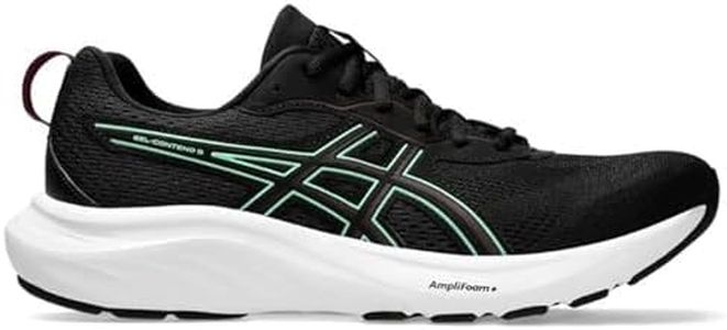 ASICS Gel-Contend 9 Men's Running Shoes – Cushioned, Durable & High-Performance Trainers for Everyday Runs -7 UK, Black/New Leaf