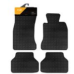 FSW - Tailored Mats - Fits BMW 5 Series 2003-2010 E60 Alternative Driver - HEAVY DUTY 3mm Rubber Mat - Anti Slip Mat - Waterproof, Non Slip Car Floor Mat, Fitted with Clips - 4Rubber Floor Mat Set