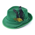 Bristol Novelty BH516 Oktoberfest Hat Felt, Unisex-Adult, One Size, Green