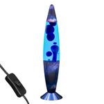 Global Gizmos 49009 Galaxy Lava Lamp/Matte Pattern Base/Retro Nostalgia/Relaxing Mood Light / 16 Inch Height