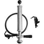 LUCKEG Beer Keg Brew Coney Keg Stainless Steel Air Pump D System Beer Keg Coupler 8 inch with Picnic Tap