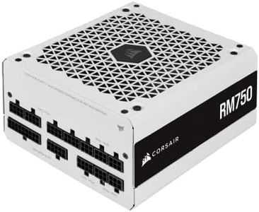 CORSAIR 750W 80 Plus Gold Fully Modular ATX Power Supply, White - RM Series