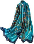 Trillion London® Spring Collection | Designer Silk Scarf For Women | Lightweight Neck Scarves | Shawl Wraps | Suitable for Daily Life | Travelling & Gifting | Smooth & Soft Finish | Size- 180cm*90cm,