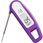 Lavatools PT12 Javelin Digital Instant Read Meat Thermometer for Kitchen, Food Cooking, Grill, BBQ, Smoker, Candy, Home Brewing, Coffee, and Oil Deep Frying (Grape)