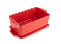 Peugeot 60435 Appolia Covered Terrine Dish, 8 x 4 inch, Red