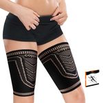 Copper Thigh Compression Sleeve Hamstring Support