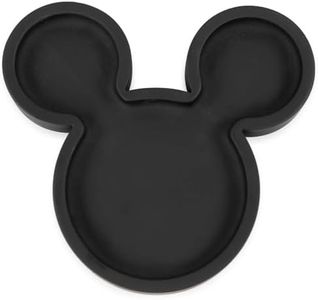 Jay Franco Porte-Savon Original pour Enfant - Accessoire Disney Mickey Mouse pour Bain, Douche ou évier - Porte-éponge - Vide-Poche en résine Noire - Support Savon Solide