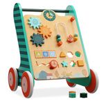 Tiny Stars Wooden Baby Walker, Toddler Push Walker, Baby Activity Center, Walking toys for 1 year old, Push and Pull Learning Activity Walker, Baby Push Toy for Girls & Boys.