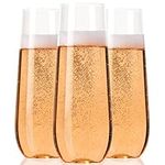 30 Plastic Stemless Champagne Flute