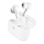 Soul S-LIVE30 Wireless Earbuds with Entertainment Mode, Environmental Noise Cancellation, 8H Battery Life, IPX4 Water Resistant, USB-C Fast Charging, Low Latency for Gaming, Movies (White)