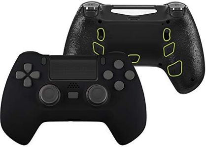 eXtremeRate Black Decade Tournament Controller (DTC) Upgrade Kit for PS4 Controller JDM-040/050/055, Upgrade Board & Ergonomic Shell & Back Buttons & Trigger Stops - Controller NOT Included