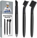 MR.SIGA Grout Cleaner Brush Set, Detail Cleaning Brush Set for Tiles, Sinks, Drains, Grout Brush for Edge, Crevice Cleaning