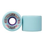 Cloud Ride! Wheels Iceeez 59mm 78A Longboard Wheels, Urethane Longboard Wheel Set for Longboarding, Skateboarding, Carving, Cruising, Downhill, Freeriding