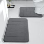 Yimobra Memory Foam Bath Mat Set, 2