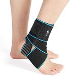 Bodyprox Ankle Support Brace 2 Pack, Adjustable Compression Ankle Braces for Sports Protection, One Size Fits Most for Men & Women