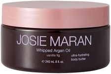 Josie Maran Whipped Argan Oil Body Butter - Skin Firming Cream with Whipped Shea Butter, Avocado Oil & Essential Fatty Acids - Cruelty-Free Skincare - Vanilla Fig (8 fl oz / 240 ml)