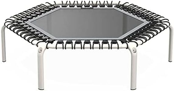 Acon FIT 55in Trampoline Hexagon, Mini Fitness Rebounder White