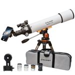 Slokey 60090 Astronomical Refractor - Portable 24x-300x Travel Scope - Astronomical Telescope for Adults Digital - Ideal for Kids and Beginner Adults - for Moon, Planets, and Stargazing