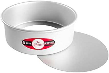 (20cm x 7.6cm) - Fat Daddio's Anodized Aluminium Round Cheesecake Pan with Removable Bottom, 20cm x 7.6cm