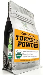 Spice Profile USDA Organic Turmeric Powder, Lab Tested for Heavy Metals, Resealable 4oz Pouch, Haldi, Cúrcuma