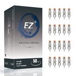 EZTAT2 Tattoo Cartridge Needles Assorted - 50Pcs #12 Mixed (3RS 5RS 7RS 9RS 11RS) Standard Round Shader Tattoo Needle Cartridges for Tattooing Rotary Tattoo Pen Machine Supply - Revolution