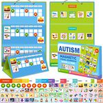 Quokka 145 Reward Behaviour Charts For Children - Visual Timetable For Autistic Children - Magnetic ADHD Tools - Routine Responsibility Board Autism Learning Materials