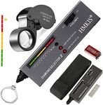 Diamond Tester, Jewelry Diamond Tester Pen ＋ 40X Mini LED Magnifying, Diamond Selector for Novice, Thermal Conductivity Meter