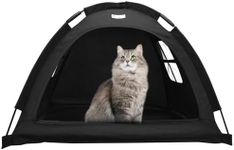 Dog House for Small Dogs, Indoor Outdoor Doghouse, Dog Tent House, Cat and Dog Waterproof Tent House, Breathable Washable, Easy to Assemble (Black S)