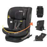 Jovikids ISOFIX Car Seat 360° for 40-150cm Baby Children, Rotating Car Seat for Newborn 0-12 years, ECE R129/E4, Fixations ISOFIX, Top Tether - Black