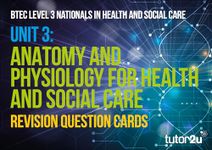 BTEC National Health & Social Care UNIT 3 Revision Question Cards: for 2025 and 2026 exams (tutor2u BTEC National Health & Social Care)