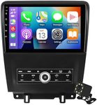 10.1 Inch IPS Touchscreen Android 12 Car Stereo for Ford Mustang 2010-2014 with Wireless CarPlay & Android Auto 2+32GB Car Radio, Support GPS, WiFi, Bluetooth, FM Radio, Backup Camera, SWC, Dual USB