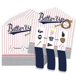 Big Dot of Happiness Batter Up - Baseball - Baby Shower or Birthday Party Game Pickle Cards - Pull Tabs 3-in-a-Row - Set of 12