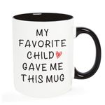 CINHOLL Mom Dad Gifts from Kids Daughter Son Father's Mother's Day Gift Mug Parents Birthday, 11.8Oz