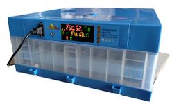 Hatchpro 64 eggs incubator for egg hatching | with updated Fully Automatic multipurpose egg turning tray and Humidifier (64 Eggs Capacity)