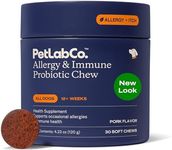 PetLab Co. Allergy & Immune Probiotics for Dogs, Support Seasonal Allergies, Gut & Digestive Health - Pork Flavor - 30 Soft Chews - Packaging May Vary