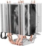 Single Fan Radiator, 4 Heat Pipe CPU Fan Radiator Cooler Heat Sink, for Intel LGA AMD 1366 1155 775, High Efficiency and Low Power Consumption.