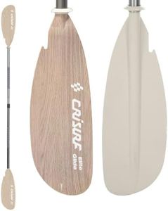 CRISURF GP08E Light Wood Adjustable Kayak Paddle, Sky Blue – Lightweight Detachable Oar with Durable Aluminum Shaft, PP Blade, Non-Slip Comfort Grip and Drip Rings for Effortless Paddling