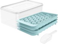 Round Ice Cube Tray with Lid - 66pc