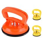 Car Dent Puller, 3 Pack Dent Removal Tool with High Strength Suction Cups Car Dent Remover Dent Removal Kit for Car Surface,Glass,Tiles Lifting and Objects Moving (1 Large Orange+2 Small Yellow)